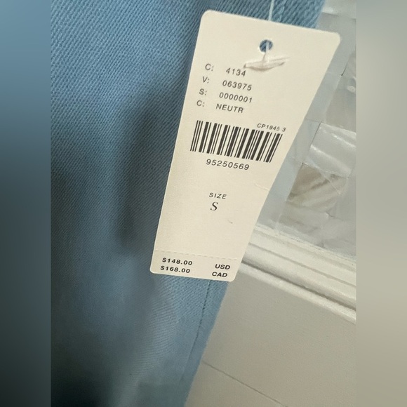 NWT new small Anthropologie pilcro sleeveless collared romper blue shorts - Picture 5 of 17